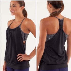 Lululemon no limits tank in grey and blue